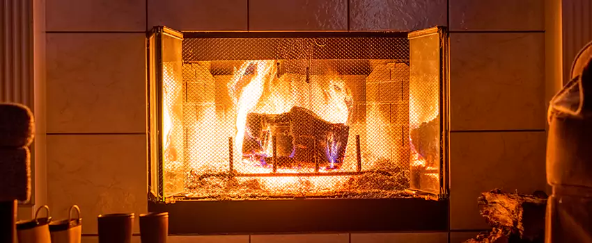 Mendota Hearth Landscape Fireplace Installation in Las Cruces, New Mexico